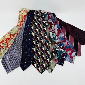 MENS TIES LOT of 9 TIES Multi Brands.